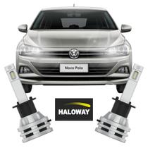 Par Lâmpada Led Farol Alto Polo 2017/2022 6500K Haloway
