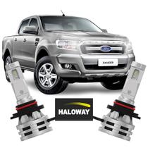 Par Lâmpada Led Farol Alto Ranger 2017/2019 6500K Haloway