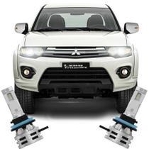 Par Lâmpada LED Farol Baixo L200 Triton 2008/2016 6500k Haloway Par Lâmpada LED Farol Baixo L200 Triton 2008/2016 6500k Haloway