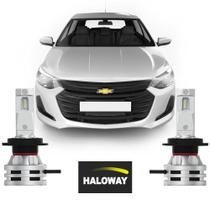 Par Lâmpada Led Farol Baixo Onix 2020/2022 6500K Haloway