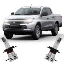Par Lâmpada Led Farol L200 Triton 2017/2019 6500K Haloway