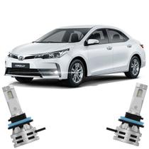 Par Lâmpada LED Farol Milha Corolla 2018/2019 6500k Haloway