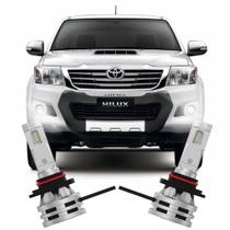 Par Lâmpada LED Farol Milha Hilux 2012/2015 6500k Haloway