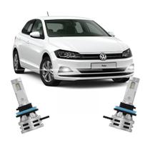 Par Lâmpada LED Farol Milha Polo 2017/2022 6500k Haloway