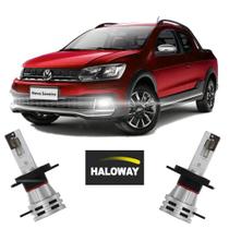 Par Lâmpada Led Farol Milha Saveiro Cross 2017/2022 Haloway