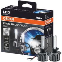Par Lâmpada LED H1 Osram Cool Blue Cross 23W 12V 6000K Farol Carro Branco Frio Alta Iluminação Super LED