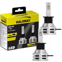 Par Lâmpada LED H3 Luz Branca Fria 12/24V 19W PK22S 6500K