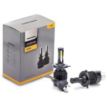 Par Lâmpada Led H4 Com Cooler Super Branca Cyber 36W