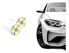 Par Lâmpada Led Interior E Farolete Pingo T10 Lanterna Placa