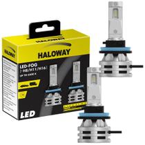 Par Lâmpada Led Luz Branca H1 H8 H16 6500K 12/24V 24W - Haloway