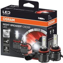 Par Lâmpada LED Osram H8 H11 H16 Night Breaker Cross 27W 12V 6000K Brilho Intenso Farol Carro Premium Led Branco Par Lâmpada LED Osram H8 H11 H16 Night Breaker Cross 27W 12V 6000K Brilho Intenso Farol Carro Premium Led Branco