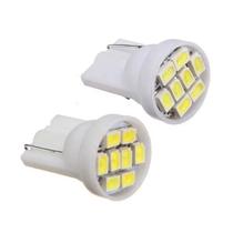 Par Lâmpada Led Pingo T10 8 Leds 12v Teto Mala Placa