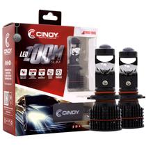 Par Lâmpada LED Projetor Cinoy Zoom 10000 Lumens 6000K Branco Puro Linha de Corte Perfeita Plug and Play H4 H7 9005 HB3