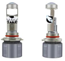 Par Lampada Led Projetor Hb3 Mini Canhao 6000K 9000Lm 12-24V