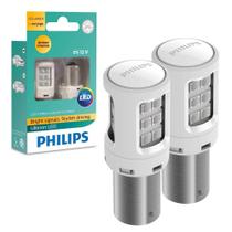Par Lâmpada LED Sinalização Seta PY21W Philips Ultinon LED