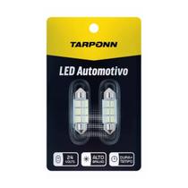 Par Lâmpada Led Torpedo 6000k 6 Leds Smd 36mm 24v Tarponn