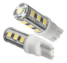 Par Lampada Led W5w 12/24w 4w(40w) Esmagada Pingão Branco