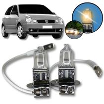 Par Lâmpada Original H3 Farol de Milha Volkswagen Polo 2002 a 2006 Par Lâmpada Original H3 Farol de Milha Volkswagen Polo 2002 a 2006