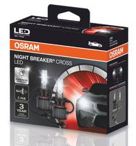 Par Lâmpada Osram Led Night Breaker Cross H4 6000K Super Branca