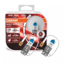 Par lampada osram night breaker laser h3 150% +luz Par lampada osram night breaker laser h3 150% +luz