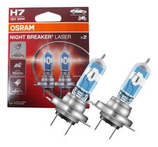 Par Lampada Osram Night Breaker Laser H7 150% +luz - 2pc Par Lampada Osram Night Breaker Laser H7 150% +luz - 2pc