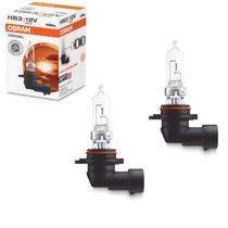 Par Lâmpada Osram Original Farol Alto Baixo HB3 60W Automotiva Halógena 12V 9005 2 Unidades