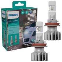 Par Lâmpada Philips Ultinon Pron5000 Led H11 12v 24v Farol