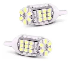 Par Lâmpada Pingo Esmagada Grande C/ 42 Led Smd 24v Branco