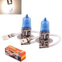 Par Lâmpada Super Branca 12v Farol 5000k