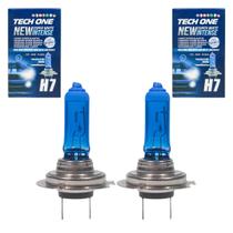 Par Lampada Super Branca Farol H7 12V 55W 8500K Automotiva