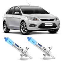 Par Lampada Super Branca H1 12v 55w Ford Focus 2004 até 2022