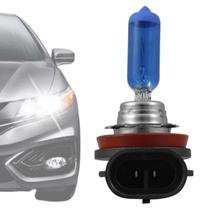 Par lampada super branca h11 12v 55w efeito xenon 8500k