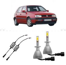 Par Lampada Super Led H1 Para Golf III Alemão 1992 até 1998 Par Lampada Super Led H1 Para Golf III Alemão 1992 até 1998