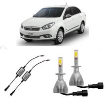 Par Lampada Super Led H1 Para Grand Siena 2012 até 2020