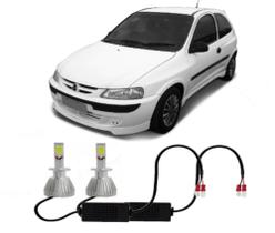 Par Lampada Super Led H3 Celta 2000 até 2005