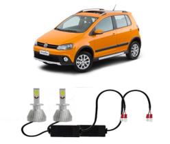 Par Lampada Super Led H3 CrossFox 2003 até 2014