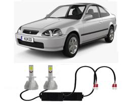 Par Lampada Super Led H3 Honda Civic 1992 até 2003