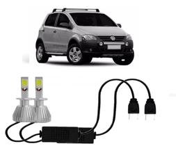 Par Lampada Super Led H7 CrossFox 2003 até 2017