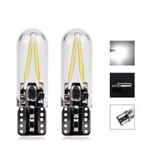 Par Lâmpada T10 Led Cob Pingo Filamento De Vidro Farolete
