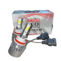 Par Lâmpada Ultra Led H11 Tay Tech 6000 Lumens Efeito Xenon
