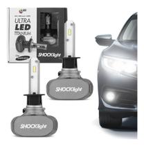 Par Lâmpada Ultra Led Titanium H1 6000k 10000lm Shocklight