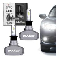 Par Lâmpada Ultra Led Titanium H3 6000k 10000lm Shocklight