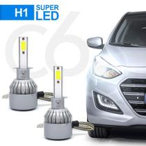 Par Lâmpadas Automotiva H1 Super Led C6 Cooler 6000k 7200 Lumens Full Branca Par Lâmpadas Automotiva H1 Super Led C6 Cooler 6000k 7200 Lumens Full Branca