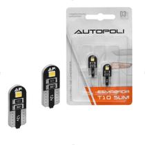 Par Lâmpadas Autopoli Led Canbus T10 Slim Esmagada Branco 2w 12v 120 Lúmens Au076 Lanterna Traseira Par Lâmpadas Autopoli Led Canbus T10 Slim Esmagada Branco 2w 12v 120 Lúmens Au076 Lanterna Traseira