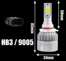 Par Lâmpadas C6-HB3(9005) Super Led 6000K Farol Alto E Baixo 12V a 24V Par Lâmpadas C6-HB3(9005) Super Led 6000K Farol Alto E Baixo 12V a 24V