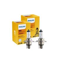 Par Lâmpadas Farol Baixo E Alto H4 Philips Halogena 12v