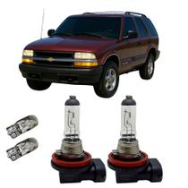 Par Lâmpadas Farol Milha Halógena Amarela Blazer 1995 A 1998