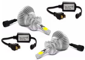 Par lâmpadas farol super led h7 carro 3000lumens 6000k