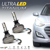 Par Lâmpadas H1 Farol Alto Crossfox Ultra Led Titanium 10000 Lumens Forte Branco Efeito Xenon 2010 2011 2012 2013 2014 2015