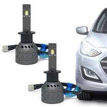 Par Lâmpadas H1 Farol Alto Hyundai I30 Ultra Led 10000 Lumens Canbus Canceller Não Acusa 2009 2010 2011 2012 2013